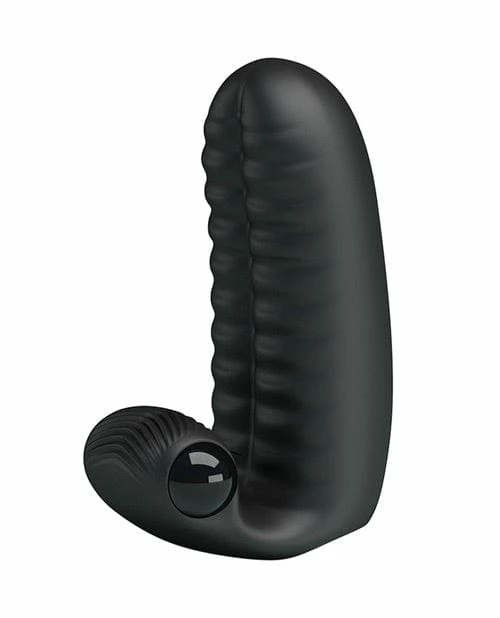 Vibrators Pretty Love Abbott Double Finger Sleeve - Black