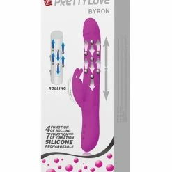 Pretty Love Byron Thrusting Rabbit - Fuchsia Vibrators