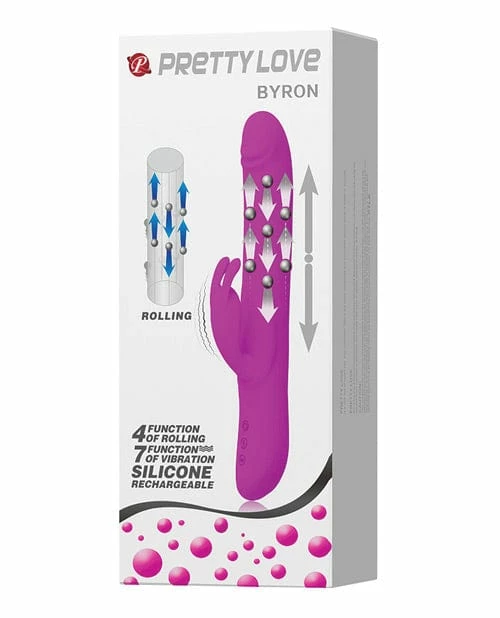 Pretty Love Byron Thrusting Rabbit - Fuchsia Vibrators