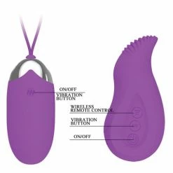 Pretty Love Eden Remote Control Bullet - Fuchsia