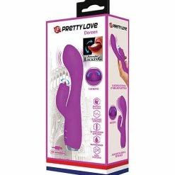 Pretty Love Gloria Licking Rabbit - Fuchsia Vibrators