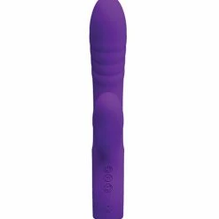 Pretty Love Jersey Sucking & Vibrating Rabbit - Purple Vibrators
