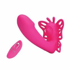 Vibrators Pretty Love Katherine Wearable Butterfly Vibrator - Fuchsia