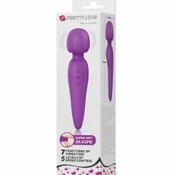 Vibrators Pretty Love Meredith Liquid Silicone Wand - Purple