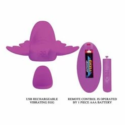 Pretty Love Romance Aileen Magnetic Butterfly Panty Vibe - Fuchsia Vibrators