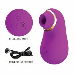 Pretty Love Romance Emily Sucking Clitoral Massager - Fuchsia
