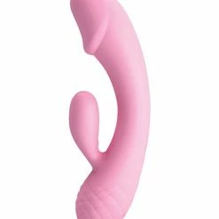 Vibrators Pretty Love Ron Phallic Liquid Silicone Rabbit - Pink