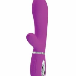 Pretty Love Thomas Liquid Silicone Rabbit - Fuchsia Vibrators
