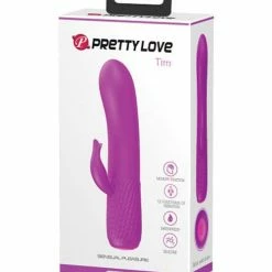 Pretty Love Tim Mini Silicone Vibrator - 12 Function Fuchsia