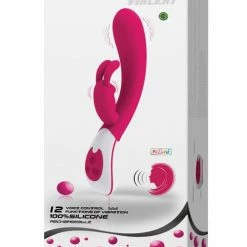 Pretty Love Vincent Voice Controlled Rechargeable Rabbit 12 Function - Pink Vibrators