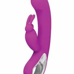 Vibrators Pretty Love Webb Bunny Ears Rabbit With Handle 12 Function - Fuchsia