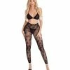 Rene Rofe Pink Lipstick All About Leaf Bra & Leggings