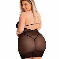 Rene Rofe Lingerie Pink Lipstick Follow Me Mini Dress