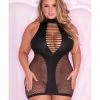 Rene Rofe Pink Lipstick Inter-net High Neck Dress Lingerie