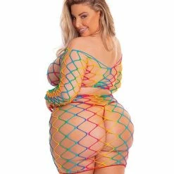 Rene Rofe Pink Lipstick Pot Of Gold Skirt Set Rainbow