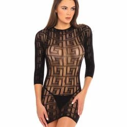Rene Rofe Exotic Geometry Mini Dress Lingerie