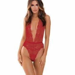 Lingerie Rene Rofe Plunge In Teddy
