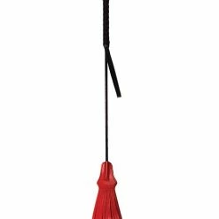 Rouge Tasseled Riding Crop - Red Kink & BDSM