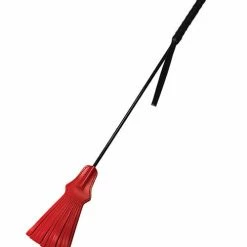 Rouge Tasseled Riding Crop - Red Kink & BDSM
