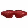 Kink & BDSM Rouge Large Padded Leather Blindfold - Burgundy