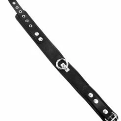 Rouge Plain Leather Collar