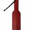 Rouge Plain Leather Paddle - Burgundy Kink & BDSM