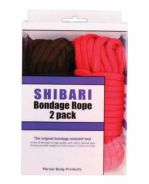 Plesur Cotton Shibari Bondage Rope 2 Pack Kink & BDSM