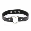 Plesur Pvc Heart Connector Choker - Black