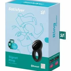 Satisfyer Signet Ring With Bluetooth App - Blue