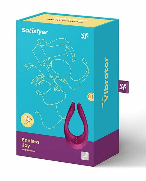 Satisfyer Endless Joy Multi Vibrator - Berry Vibrators
