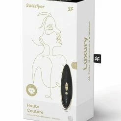Satisfyer Luxury Haute Couture Metal & Leather - Black