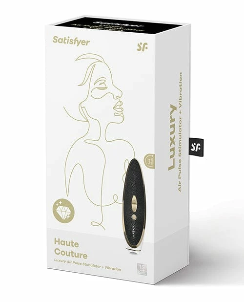 Satisfyer Luxury Haute Couture Metal & Leather - Black