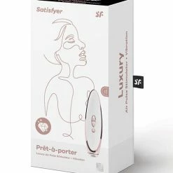 Satisfyer Luxury Pret-a-porter Metal & Leather - White