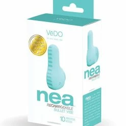 Savvy Co. Vedo Nea Rechargeable Finger Vibe - Tease Me Turquoise Vibrators