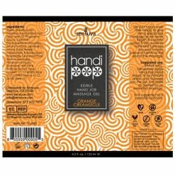 Sensuva Valencia Naturals Handipop Hand Job Massage Gel - 4.2 Oz. Orange Creamsicle Lubes