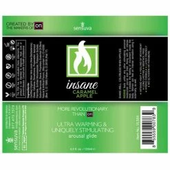 Sensuva Valencia Naturals Lubes Sensuva Insane Ultra Warming & Stimulating Arousal Glide - 4.2 Oz. Carmel Apple