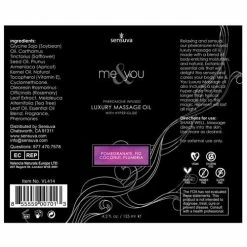 Sensuva Valencia Naturals Massage Oils & Candles Sensuva Me & You Massage Oil