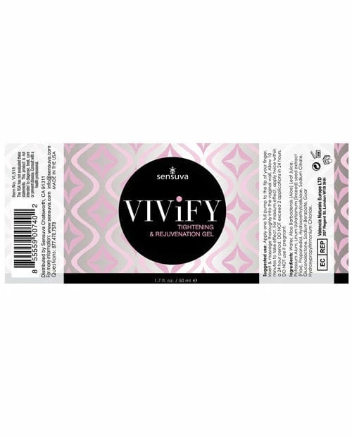Sensuva Valencia Naturals Sensuva Vivify Tightening Gel - 1.7 Oz. Sexual Enhancers For Couples