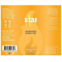 Sensuva Valencia Naturals Sizzle Lips Warming Gel Bottle Sexual Enhancers For Couples