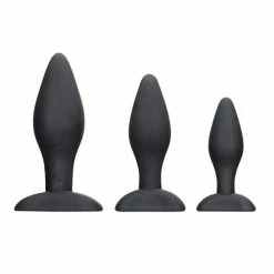 Shots America Anal Toys Shots Ouch Apex Butt Plug Set - Black