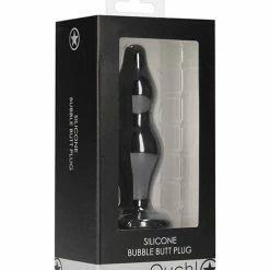 Shots America Shots Ouch Bubble Butt Plug - Black Anal Toys