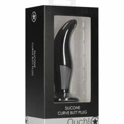 Shots America Shots Ouch Curve Butt Plug - Black Anal Toys