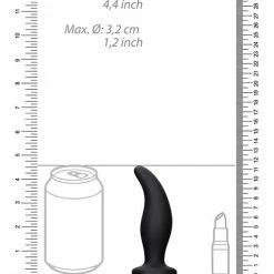 Shots America Shots Ouch Curve Butt Plug - Black Anal Toys
