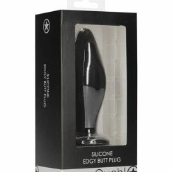 Shots America Shots Ouch Edgy Butt Plug - Black Anal Toys