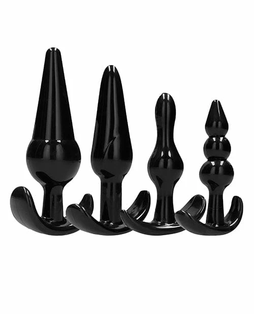 Shots America Anal Toys Shots Sono No. 8 Butt Plug - Black Set Of 4