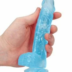 Shots America Dildos Shots REALROCK Realistic Crystal Clear Dildo With Balls