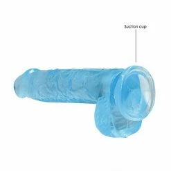 Shots America Dildos Shots REALROCK Realistic Crystal Clear Dildo With Balls