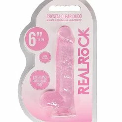 Shots America Shots RealRock Realistic Crystal Clear Dildo With Balls