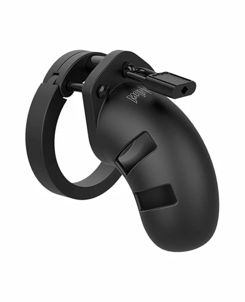 Shots America Kink & BDSM Shots Man Cage Chastity 3.5" Cock Cage Model 20 - Black