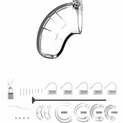Shots America Shots Man Cage With Silicone Urethral Sounding Kink & BDSM